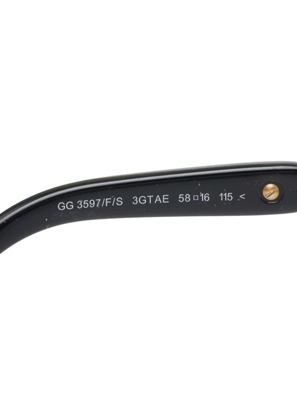 Gucci Marina Chain Gradient Lens Sunglasses Black Acetate Eyewear